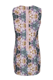 Current Boutique-Ted Baker - Lavender Floral Kaleidoscope Print Sleeveless Sheath Dress Sz 4