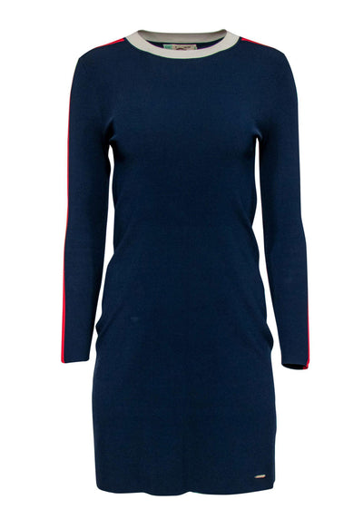 Current Boutique-Ted Baker - Navy Racing Striped Knit Dress Sz 2