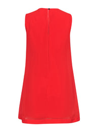 Current Boutique-Ted Baker - Orange Sleeveless Mini Dress w/ Bow and Slit Sz 8