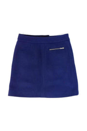 Current Boutique-Thakoon - Navy Double Pocket Front Wool Skirt Sz 6