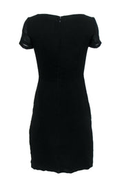 Current Boutique-Theory - Black Gathered Waist Sheath Dress Sz 2