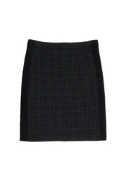 Current Boutique-Theory - Black & Grey Houndstooth Knit Skirt Sz M