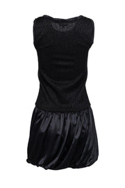 Current Boutique-Theory - Black Knit Dress w/ Bubble Skirt Sz P