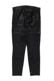 Current Boutique-Theory - Black Leather Skinny Pants Sz 4