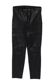 Current Boutique-Theory - Black Leather Skinny Pants Sz 4