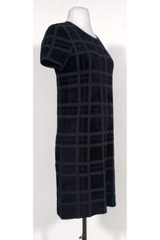 Current Boutique-Theory - Black & Navy Terry Cloth Dress Sz S