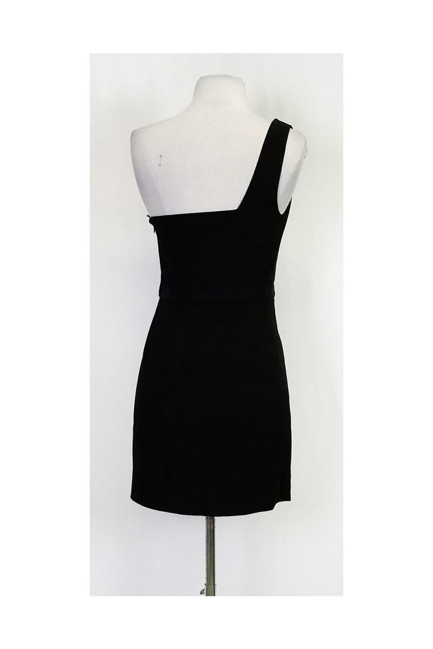 Current Boutique-Theory - Black One Shoulder Dress Sz 2