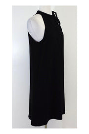 Current Boutique-Theory - Black Pleated High Neck Dress Sz 2