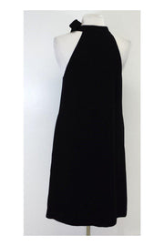 Current Boutique-Theory - Black Pleated High Neck Dress Sz 2