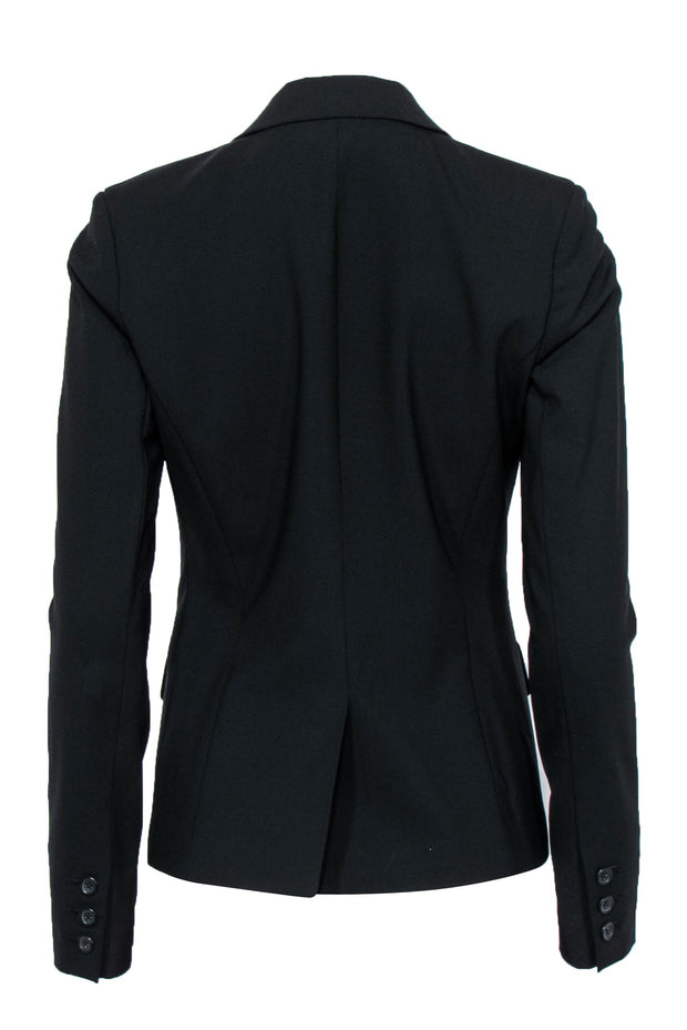 Current Boutique-Theory - Black Single Breasted Wool Blazer Sz 4