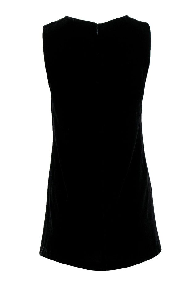 Current Boutique-Theory - Black Sleeveless Velvet Top Sz S