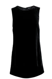 Current Boutique-Theory - Black Sleeveless Velvet Top Sz S