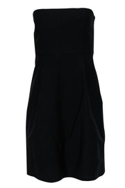 Current Boutique-Theory - Black Strapless Fit & Flare Dress Sz 8