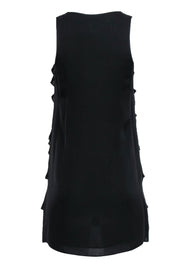 Current Boutique-Theory - Black Tiered Ruffled Tank Shift Dress Sz 2