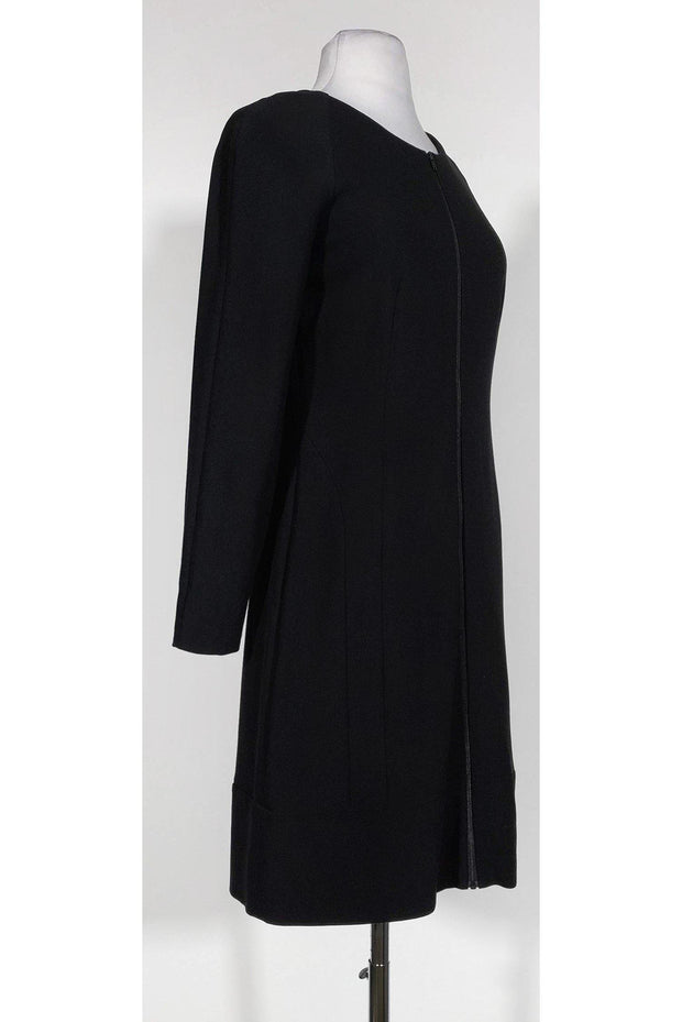 Current Boutique-Theory - Black Zip Front Dress Sz 6