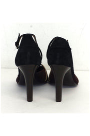 Current Boutique-Theory - Brown, Black & Tan Ankle Strap Heels Sz 9.5