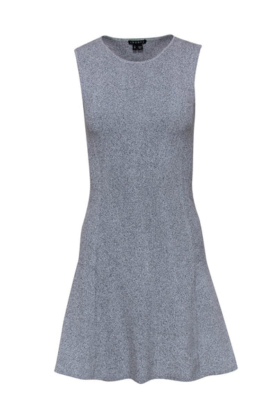 Current Boutique-Theory - Gray Speckled Flared Hem Knit Dress Sz P