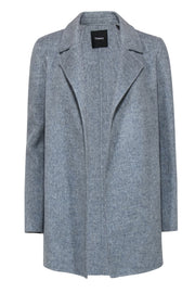 Current Boutique-Theory - Grey Wool Blend Open Coat Sz P