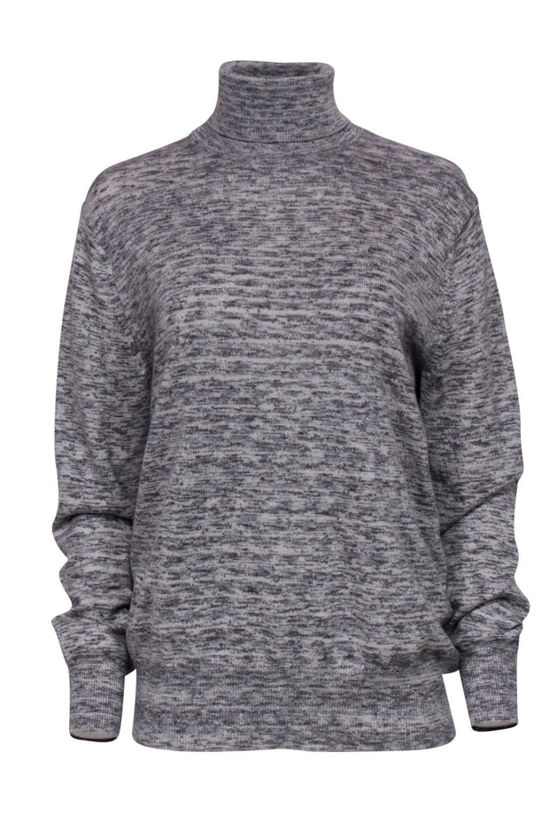 Current Boutique-Theory - Heather Grey Cashmere Turtleneck Sz S