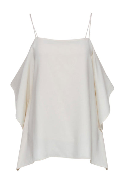 Current Boutique-Theory - Ivory Cold Shoulder Draped Tank Sz S