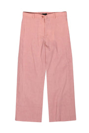 Current Boutique-Theory - Light Pink Linen Wide Leg Pant Sz 2