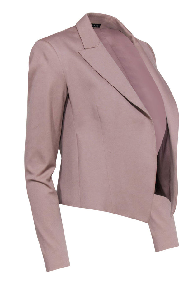 Current Boutique-Theory - Mauve Peak Lapel Cropped Blazer Sz 0