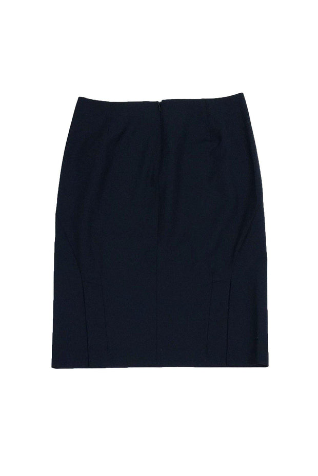 Current Boutique-Theory - Navy Wool Blend Pencil Skirt Sz 4