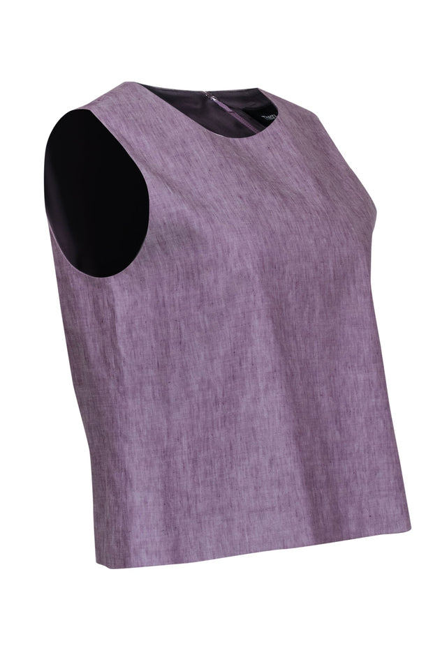 Current Boutique-Theory - Orchid Linen Blend Tank Sz L