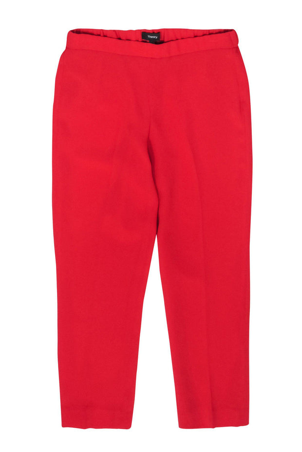 Current Boutique-Theory - Red Creased Pull-On Slacks Sz 4