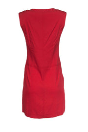 Current Boutique-Theory - Red Sleeveless Sheath Dress Sz 6