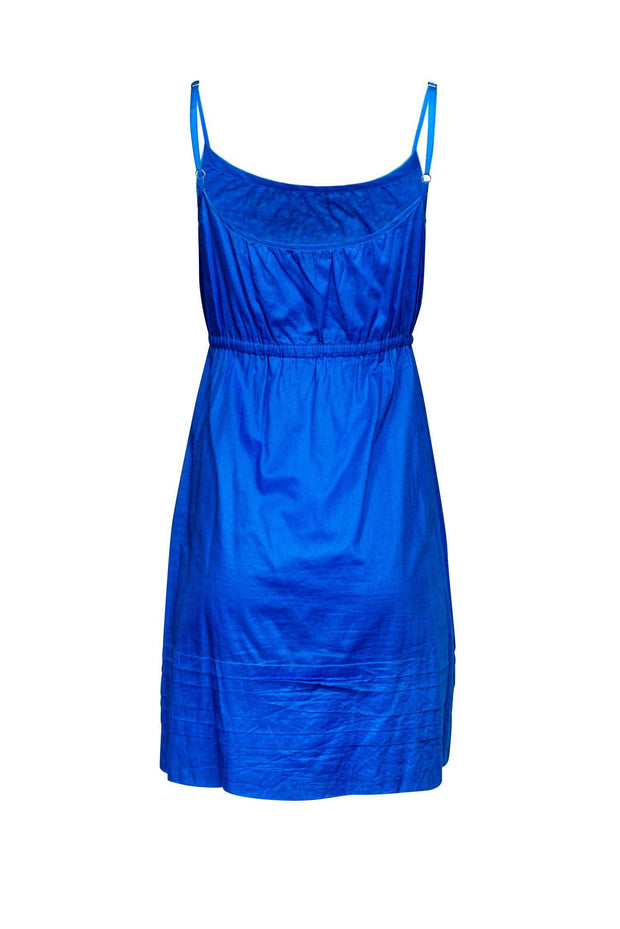 Current Boutique-Theory - Spaghetti Strap Blue Dress w/ Tiered Hem Sz S