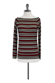 Current Boutique-Theory - Striped Boat Neck Sweater Sz S