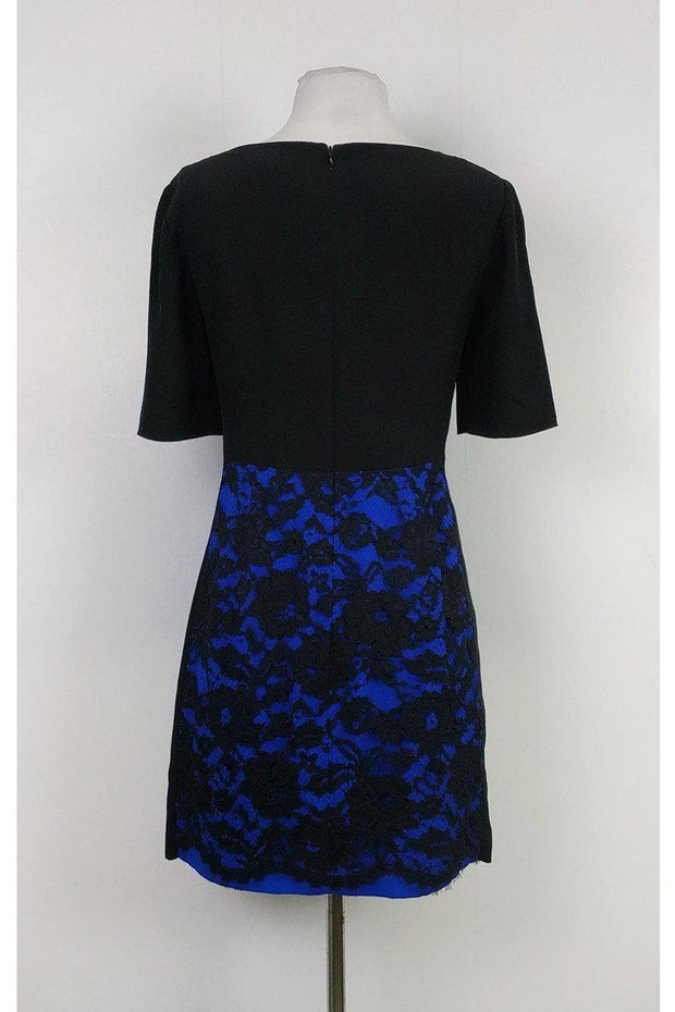 Current Boutique-Tibi - Black & Blue Lace Dress Sz 4