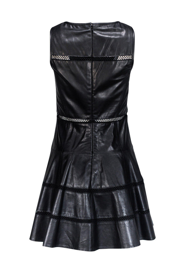 Current Boutique-Tibi - Leather Cocktail Dress w/ Cutout Details Sz 4