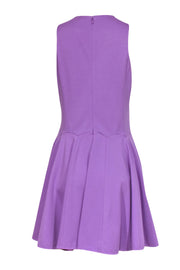 Current Boutique-Tibi - Lilac Ponte Knit Fit & Flare Dress w/ Scalloped Paneled Skirt Sz M