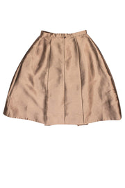 Current Boutique-Tibi - Metallic Gold Midi Skirt Sz 6