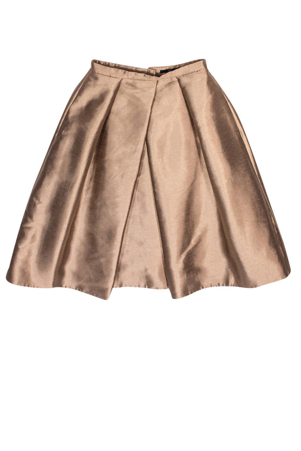 Current Boutique-Tibi - Metallic Gold Midi Skirt Sz 6