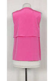 Current Boutique-Tibi - Pink Silk Panel Blouse Sz 2