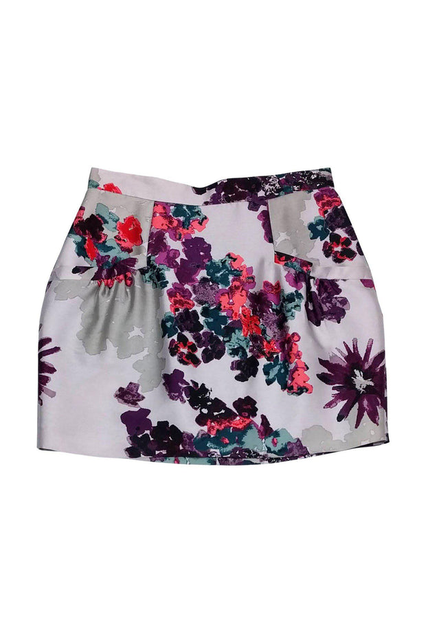 Current Boutique-Tibi - Purple Floral Miniskirt Sz 8