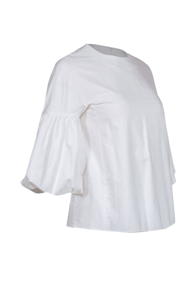 Current Boutique-Tibi - White Button Back Cotton Top Sz XXS