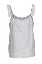 Current Boutique-Tibi - White Embossed Circle Print Tank Sz 12