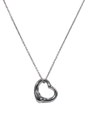 Current Boutique-Tiffany & Co. - Sterling Silver Open Heart Pendant Necklace