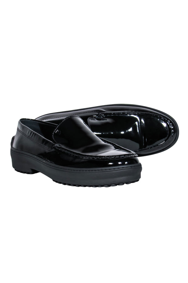 Current Boutique-Tod's - Black Patent Leather Loafers Sz 8