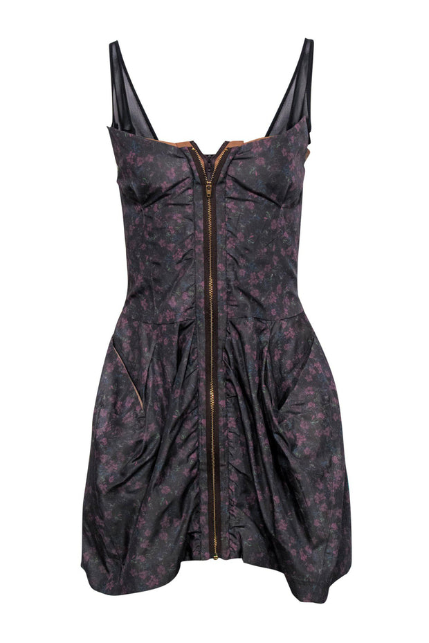 Current Boutique-Toga Archives - Purple Floral Layered Ruffle Dress Sz 2