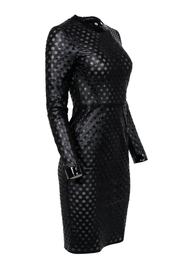 Current Boutique-Tom Ford - Black Polka Dot Dress Sz 2