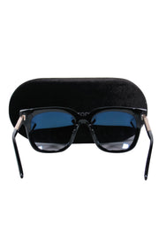 Current Boutique-Tom Ford - Black Square Oversized Sunglasses w/ Silver Accents