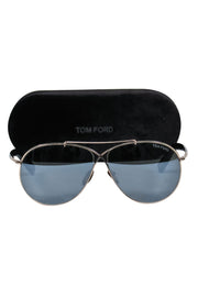 Current Boutique-Tom Ford - Gold Aviator Sunglasses w/ Mirrored Lenses