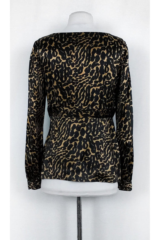 Current Boutique-Tory Burch - Animal Print Silk Top Sz 4