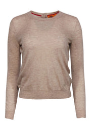 Current Boutique-Tory Burch - Beige Cashmere Crewneck Sweater Sz S