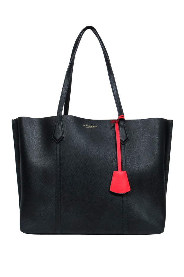 Current Boutique-Tory Burch - Black Leather Tote Bag